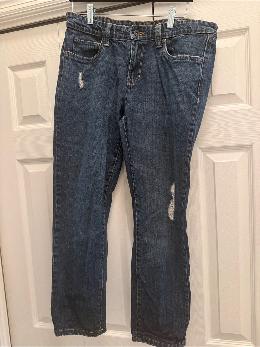 Sonoma Dark Indigo Boyfriend Jeans with Light Distressing